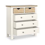 Farrow Basket 2 Over 3 Drawer Chest from Roseland Furniture