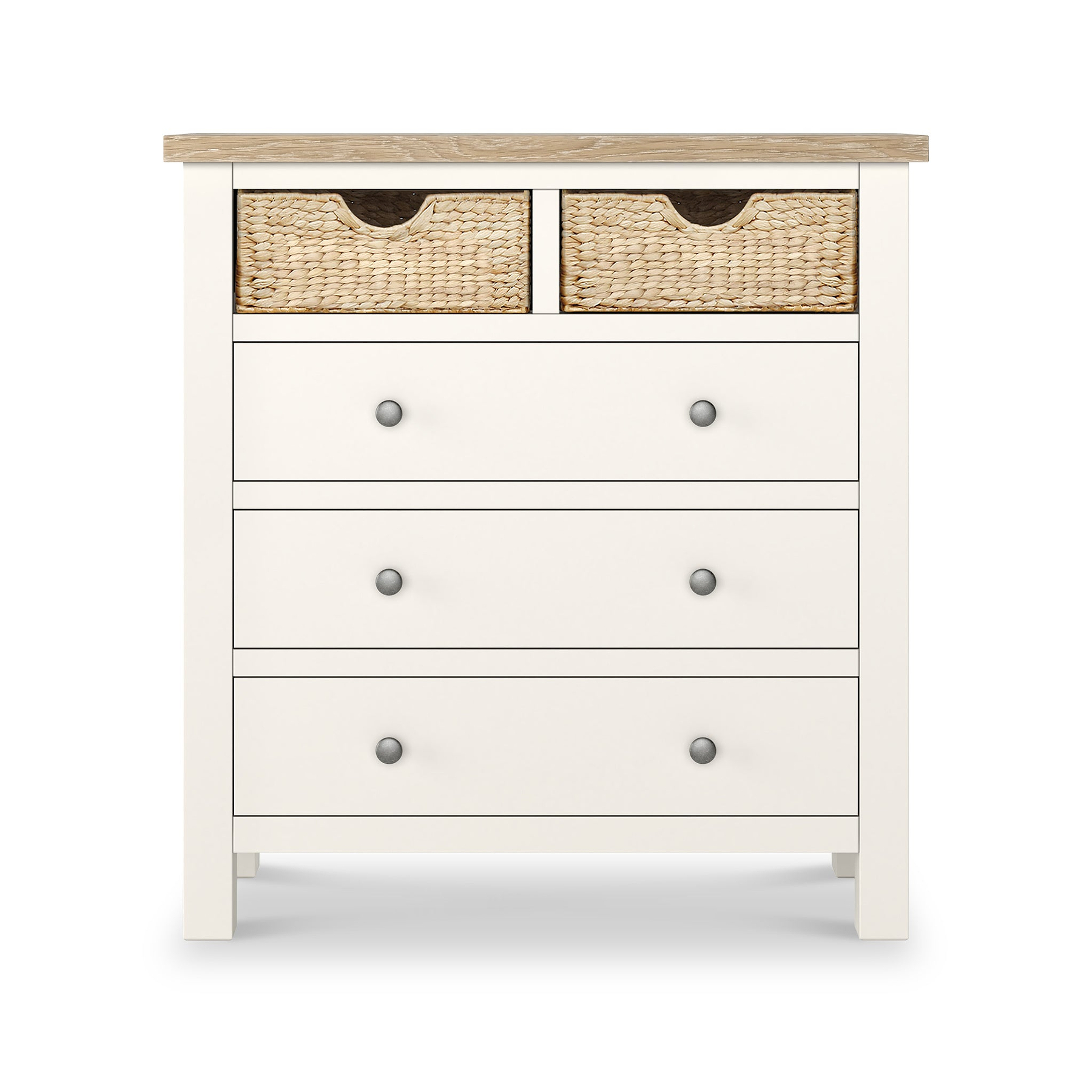Farrow Basket 2 Over 3 Drawer Chest from Roseland Furniture