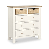 Farrow Basket 2 Over 3 Drawer Chest from Roseland Furniture