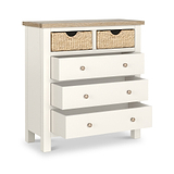 Farrow Basket 2 Over 3 Drawer Chest from Roseland Furniture