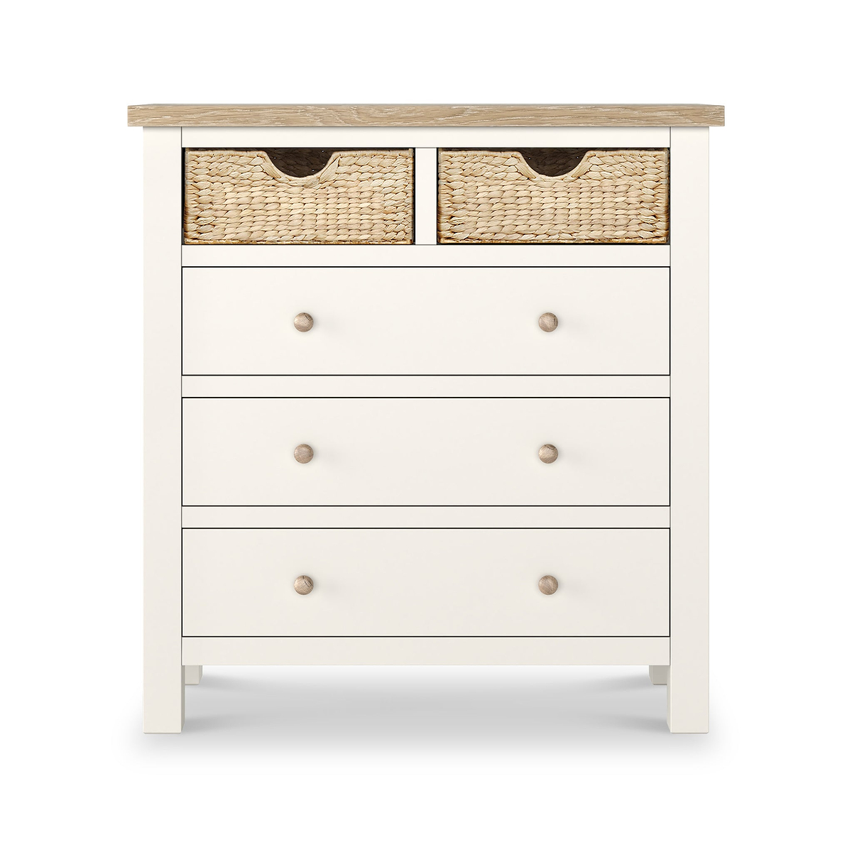 Farrow Basket 2 Over 3 Drawer Chest from Roseland Furniture
