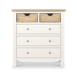 Farrow Basket 2 Over 3 Drawer Chest from Roseland Furniture