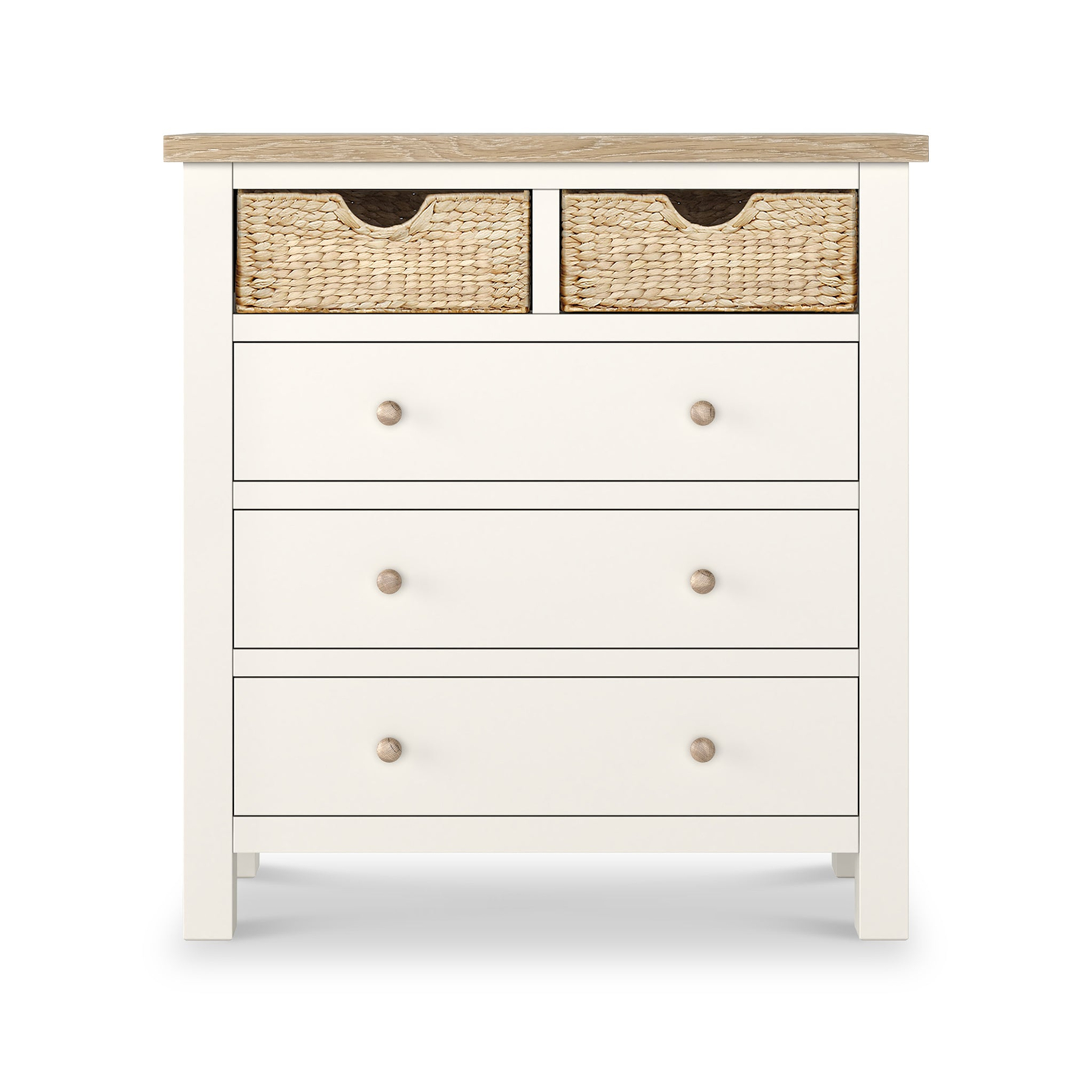 Farrow Basket 2 Over 3 Drawer Chest from Roseland Furniture