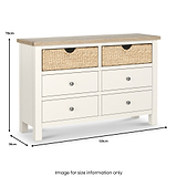 Farrow Basket 6 Drawer Chest from Roseland Furniture