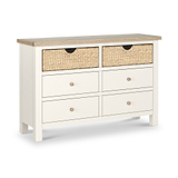 Farrow Basket 6 Drawer Chest from Roseland Furniture