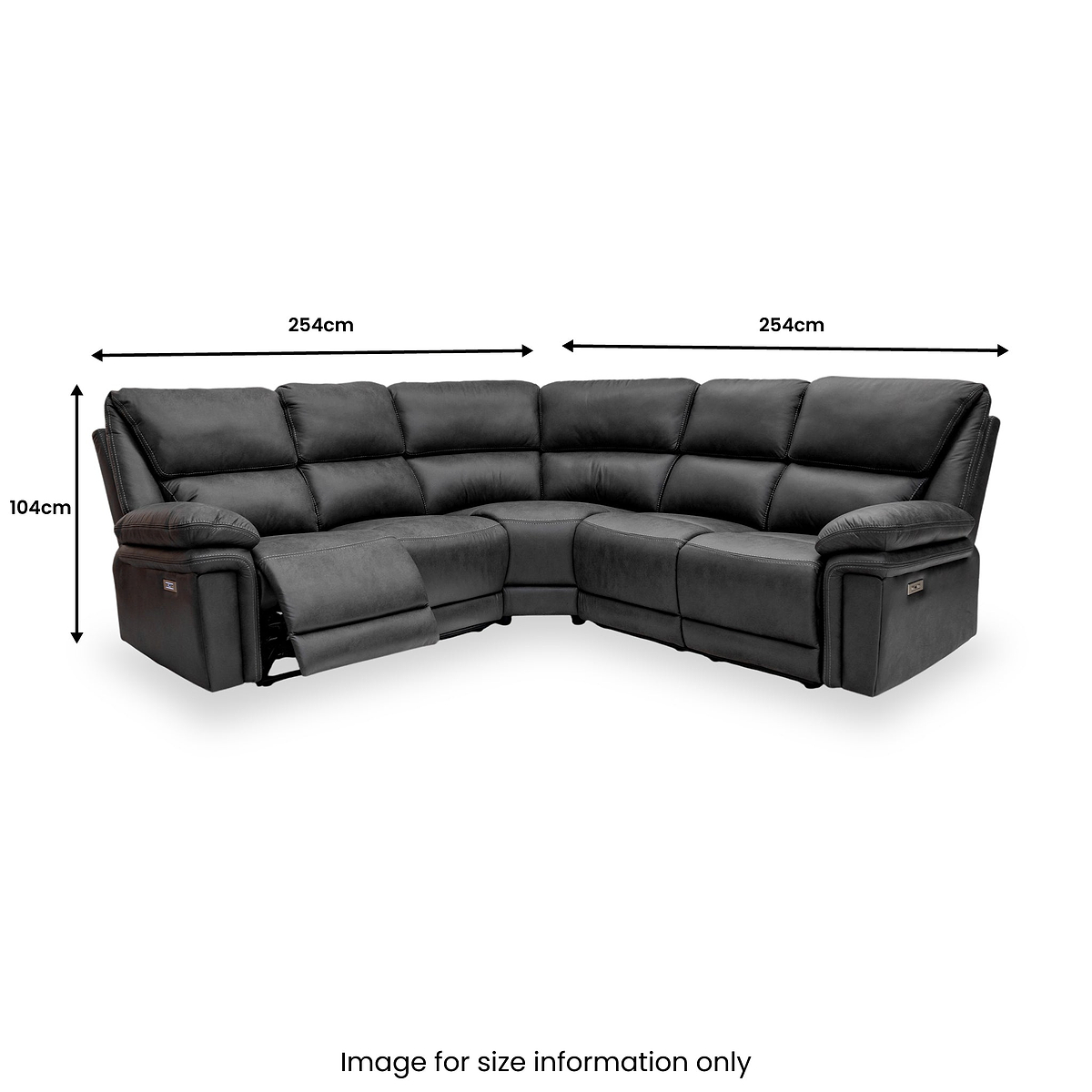 Randell Power Recliner Corner Sofa from Roseland Furniture