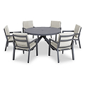 Maze New York 6 Seat Round Dining Set from Roseland Furniture