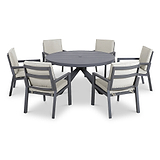 Maze New York 6 Seat Round Dining Set from Roseland Furniture
