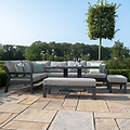 Maze New York Corner Outdoor Dining Set with Rising Table from Roseland Furniture