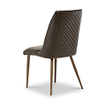 Thora-Faux-Leather-Brass-Leg-Brown from Roseland Furniture