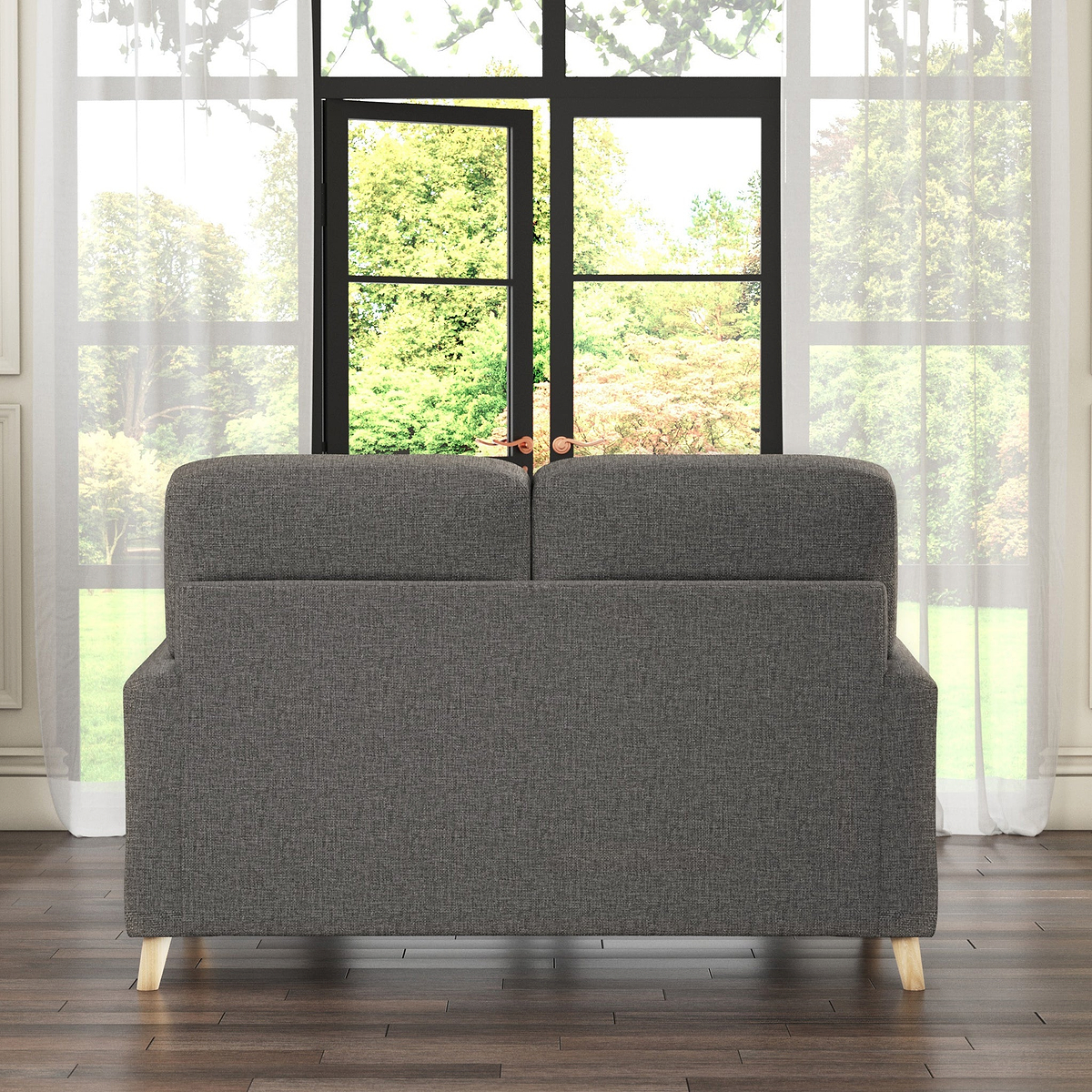 Foxton Charcoal 2 Seater Sofa from Roseland Furniture
