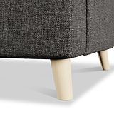 Foxton Charcoal 3 Seater Sofa from Roseland furniture
