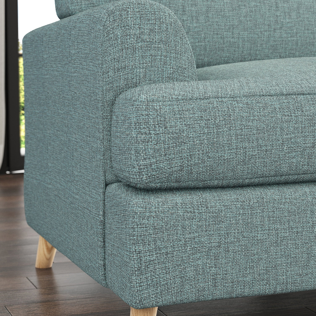 Foxton Teal 3 Seater Sofa from Roseland furniture