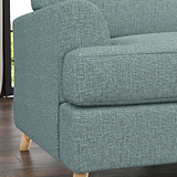 Foxton Teal 3 Seater Sofa from Roseland furniture