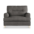 Foxton Charcoal Snuggler Armchair from Roseland furniture