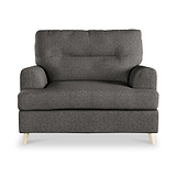 Foxton Charcoal Snuggler Armchair from Roseland furniture
