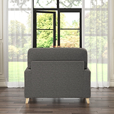 Foxton Charcoal Snuggler Armchair from Roseland furniture