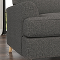 Foxton Charcoal Snuggler Armchair from Roseland furniture