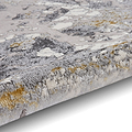 Aldrin Grey Gold Marble Effect Rug