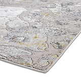 Aldrin Grey Gold Marble Effect Rug