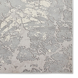 Aldrin Grey Ivory Marble Effect Rug