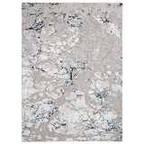 Aldrin Grey Navy Marble Effect Rug from Roseland furniture