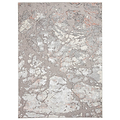 Aldrin Grey Rose Marble Effect Rug from Roseland Furniture