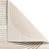 Aldrin Grey Gold Swirl Patterned Rug