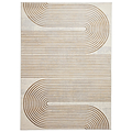Aldrin Grey Gold Swirl Patterned Rug from Roseland furniture