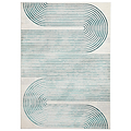 Aldrin Grey Green Swirl Patterned Rug from Roseland Furniture