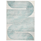 Aldrin Grey Green Swirl Patterned Rug from Roseland Furniture