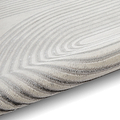 Aldrin Grey Ivory Swirl Patterned Rug