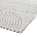 Aldrin Grey Ivory Swirl Patterned Rug