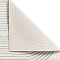 Aldrin Grey Ivory Swirl Patterned Rug