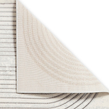 Aldrin Grey Ivory Swirl Patterned Rug