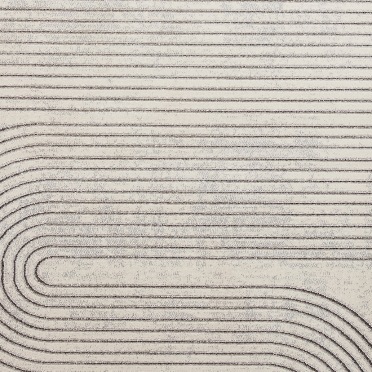 Aldrin Grey Ivory Swirl Patterned Rug