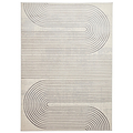 Aldrin Grey Ivory Swirl Patterned Rug from Roseland furniture