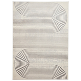 Aldrin Grey Ivory Swirl Patterned Rug from Roseland furniture
