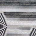 Aldrin Grey Navy Swirl Patterned Rug