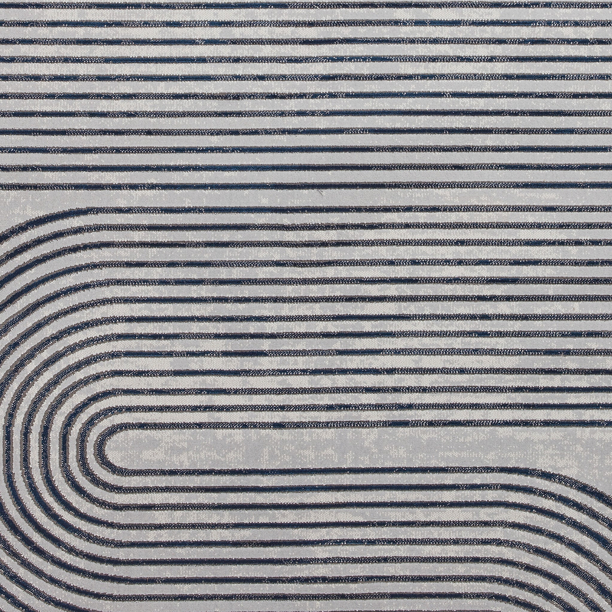 Aldrin Grey Navy Swirl Patterned Rug