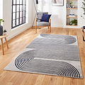 Aldrin Grey Navy Swirl Patterned RugAldrin Grey Navy Swirl Patterned Rug for living room
