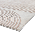 Aldrin Grey Rose Swirl Patterned Rug