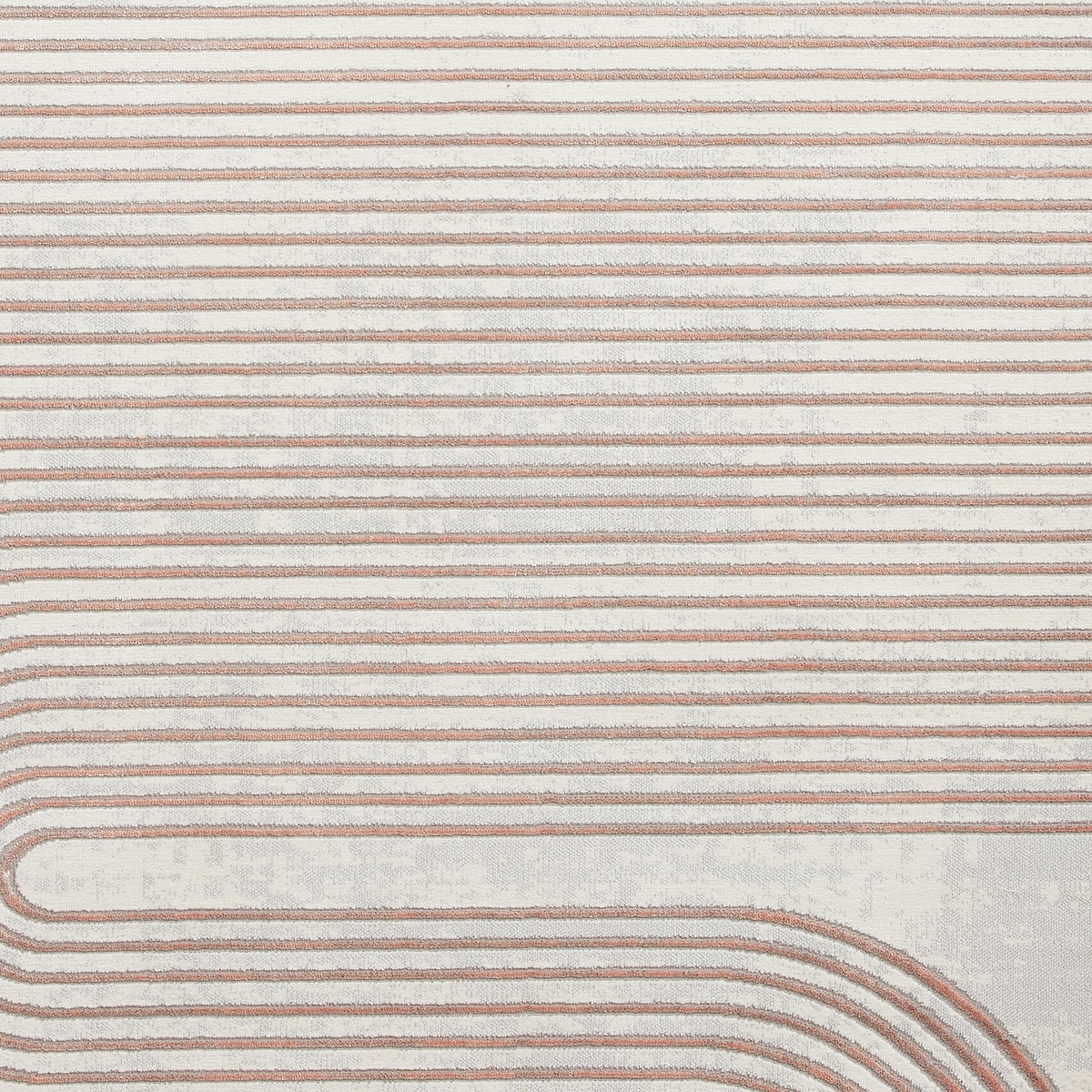 Aldrin Grey Rose Swirl Patterned Rug