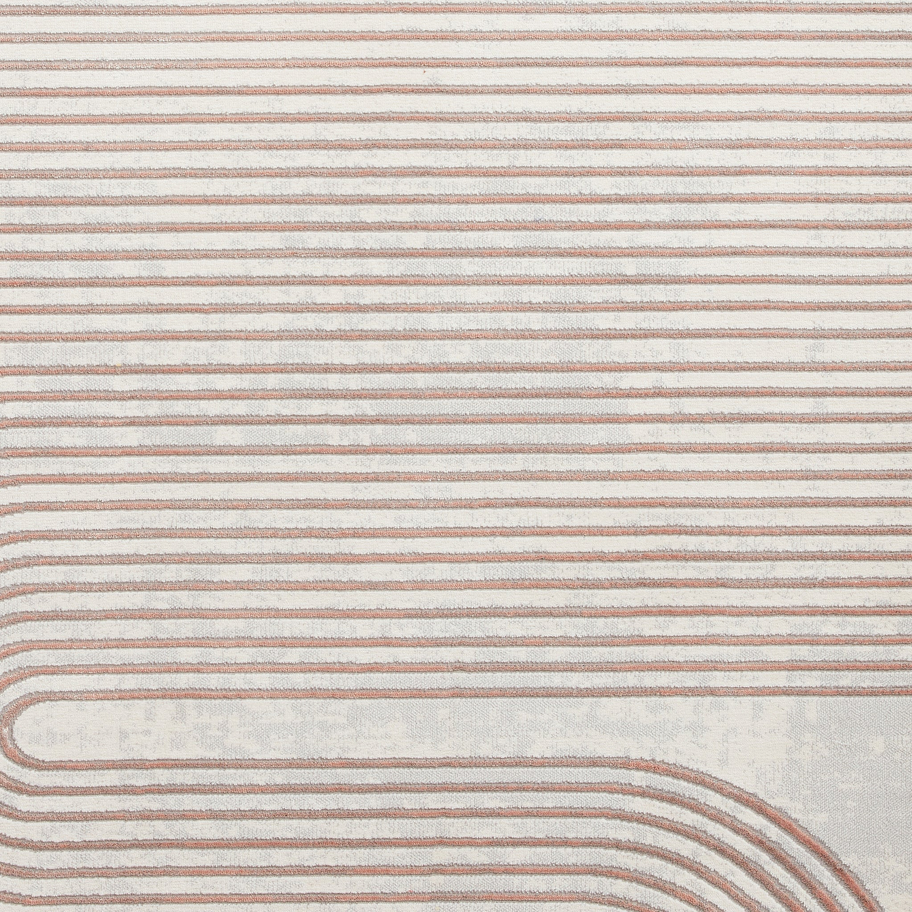 Aldrin Grey Rose Swirl Patterned Rug
