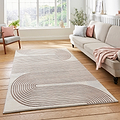 Aldrin Grey Rose Swirl Patterned Rug for living room