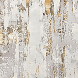 Aldrin Grey Gold Distressed Patterned Rug