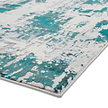 Aldrin Grey Green Distressed Patterned Rug