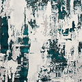 Aldrin Grey Green Distressed Patterned Rug