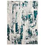 Aldrin Grey Green Distressed Patterned Rug from Roseland Furniture
