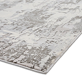 Aldrin Grey Ivory Distressed Patterned Rug